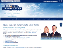 Tablet Screenshot of horizonchiropractic.biz